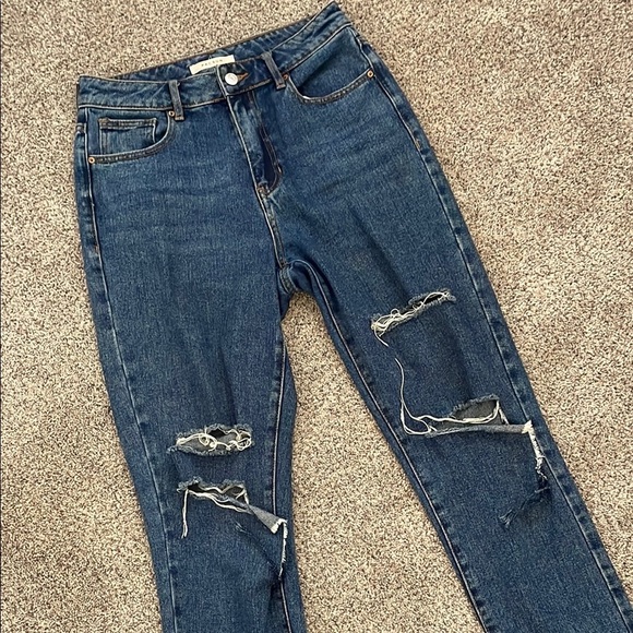 Pacsun mom Jean distressed dark wash 26 - Picture 1 of 4